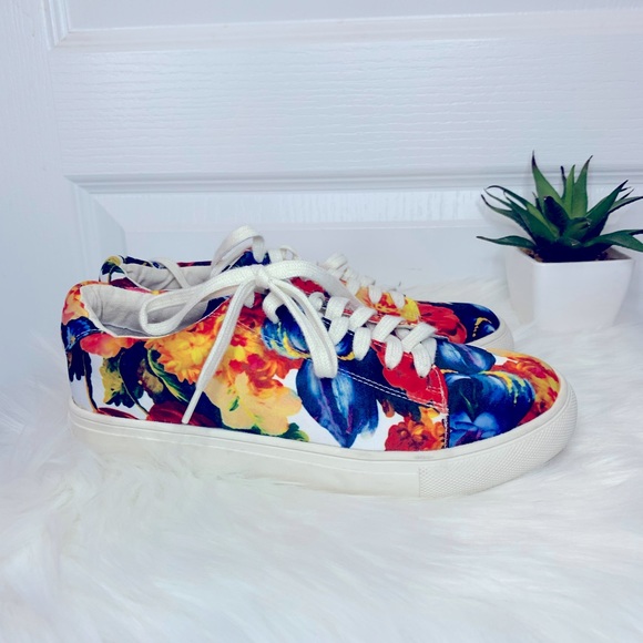 Nanette Lepore Shoes - Nanette Lepore Floral Tennis Shoes